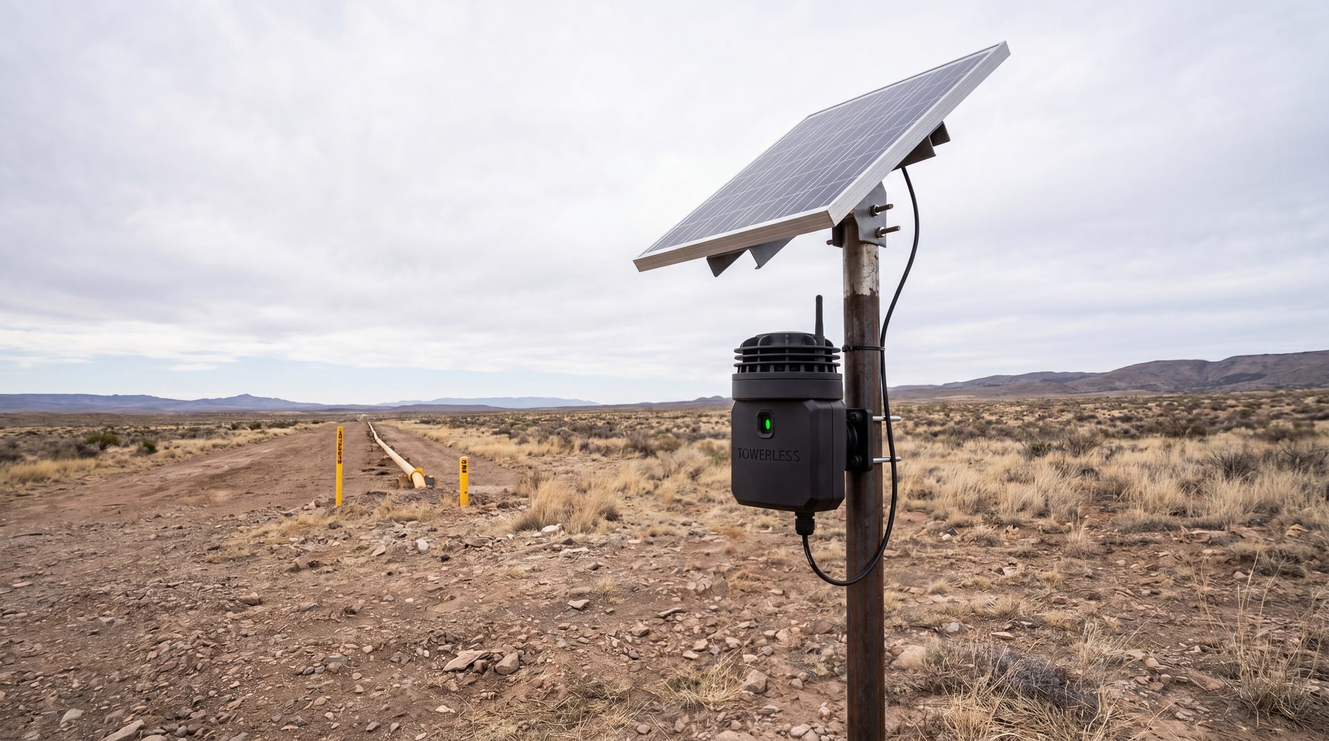 Solar-powered Sentinel at a remote outdoor site